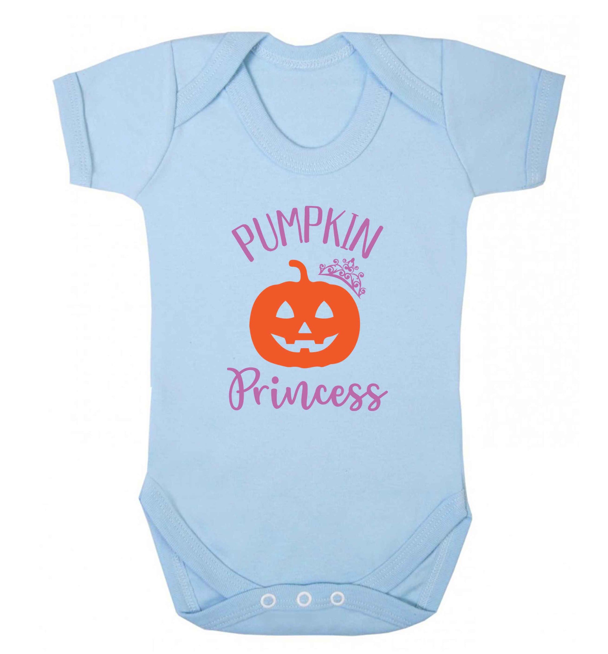 Happiness Pumpkin Spice baby vest pale blue 18-24 months