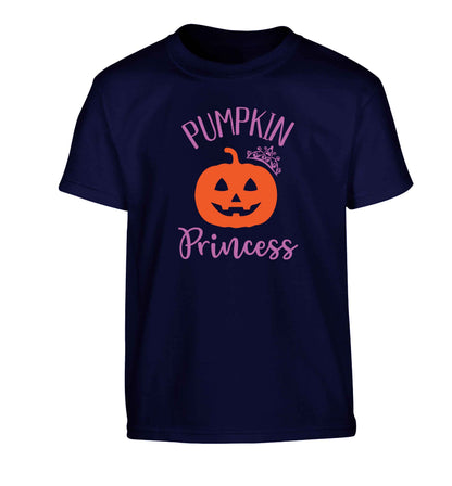 Happiness Pumpkin Spice Children's navy Tshirt 12-13 Years