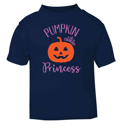 Happiness Pumpkin Spice navy baby toddler Tshirt 2 Years
