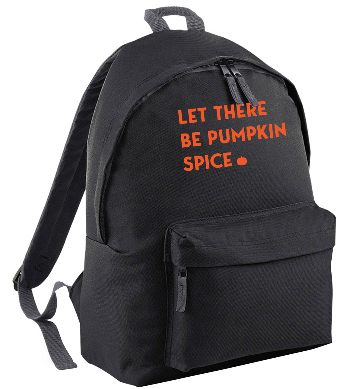 Let Be Pumpkin Spice black adults backpack
