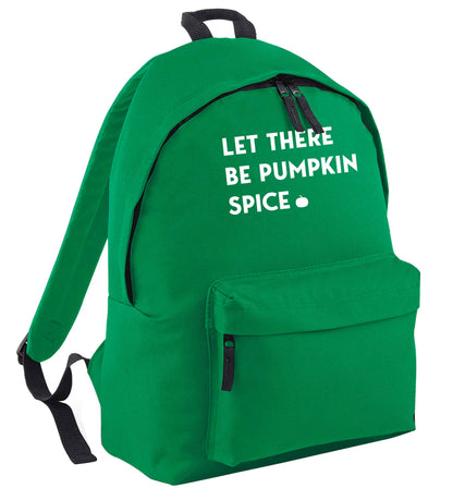 Let Be Pumpkin Spice green adults backpack
