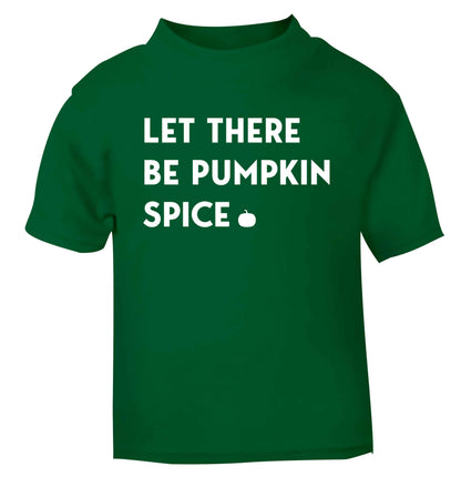 Let Be Pumpkin Spice green baby toddler Tshirt 2 Years