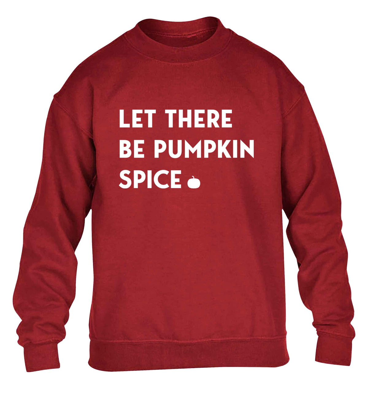 Let Be Pumpkin Spice children's grey sweater 12-13 Years