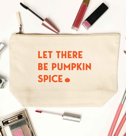 Let Be Pumpkin Spice natural makeup bag