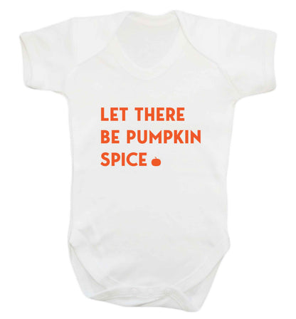 Let Be Pumpkin Spice baby vest white 18-24 months