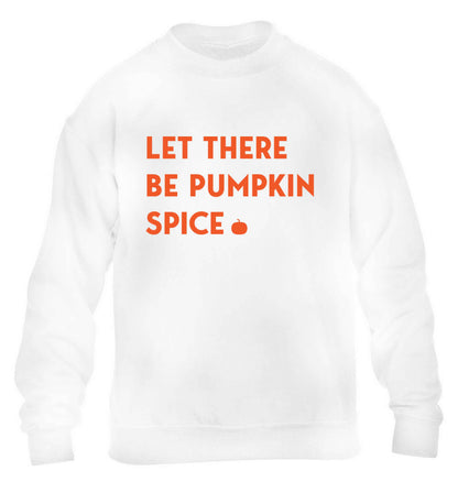 Let Be Pumpkin Spice children's white sweater 12-13 Years