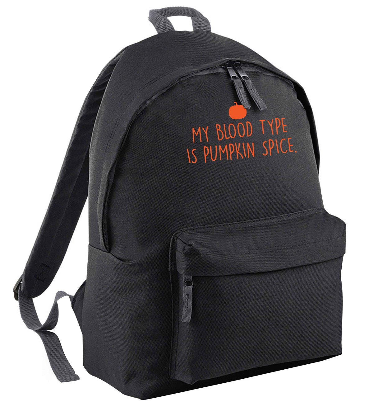 Let Be Pumpkin Spice black adults backpack
