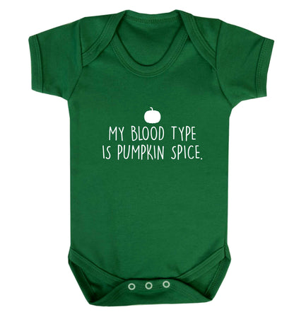 Let Be Pumpkin Spice baby vest green 18-24 months