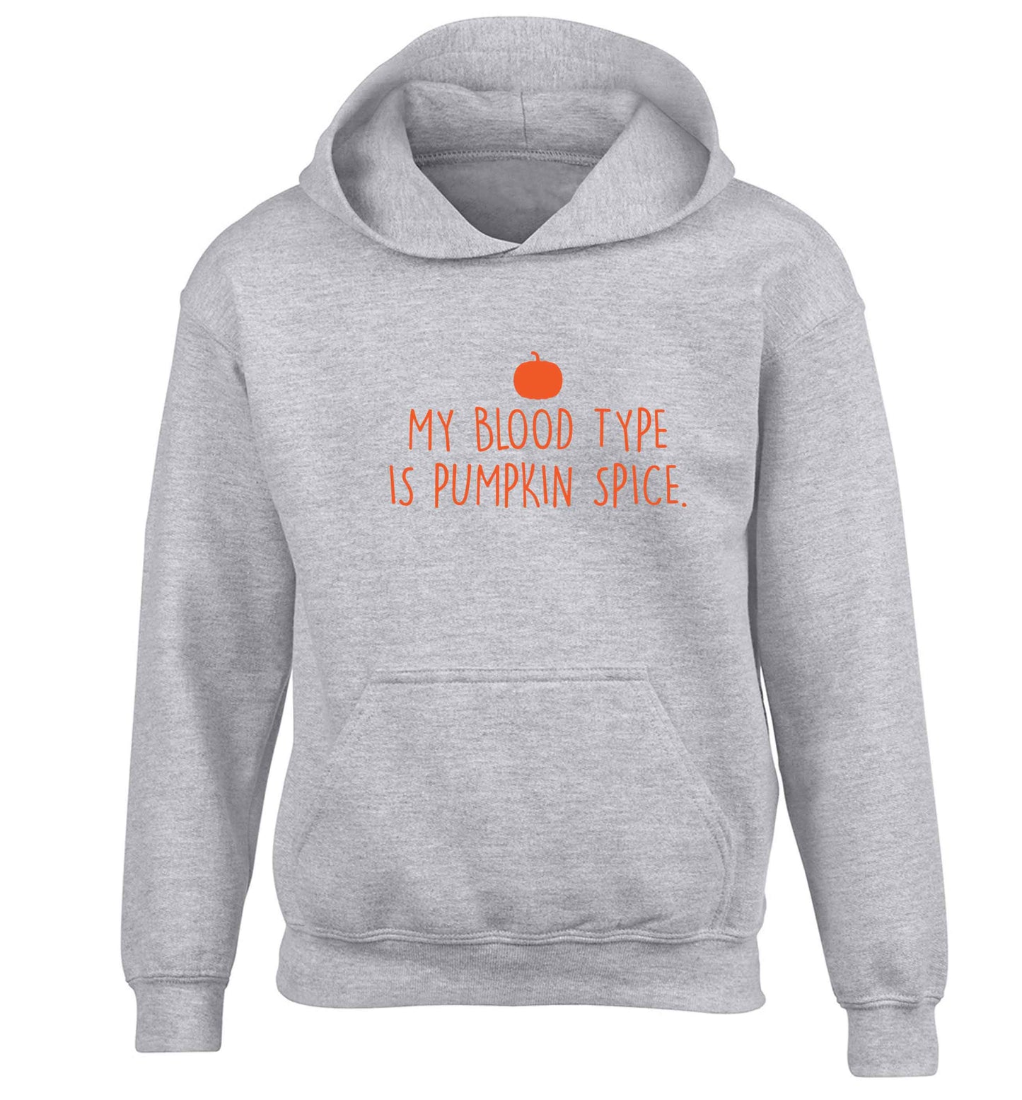Let Be Pumpkin Spice children's grey hoodie 12-13 Years