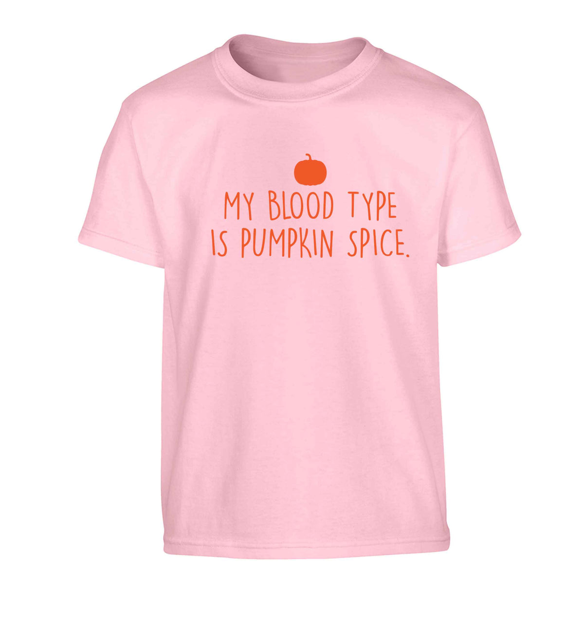 Let Be Pumpkin Spice Children's light pink Tshirt 12-13 Years