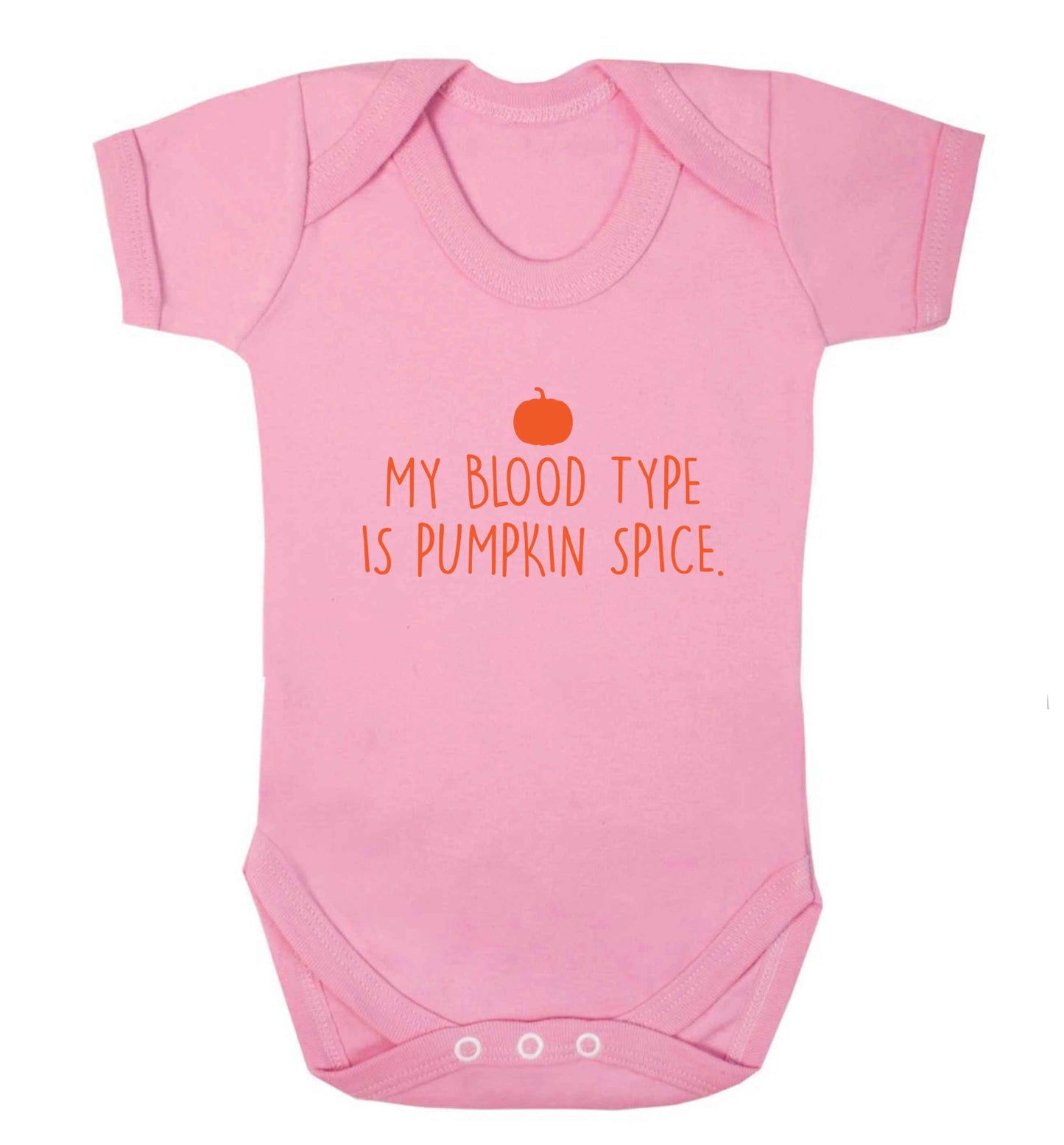 Let Be Pumpkin Spice baby vest pale pink 18-24 months