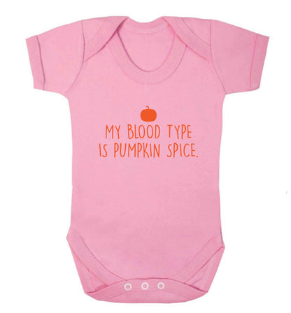 Let Be Pumpkin Spice baby vest pale pink 18-24 months