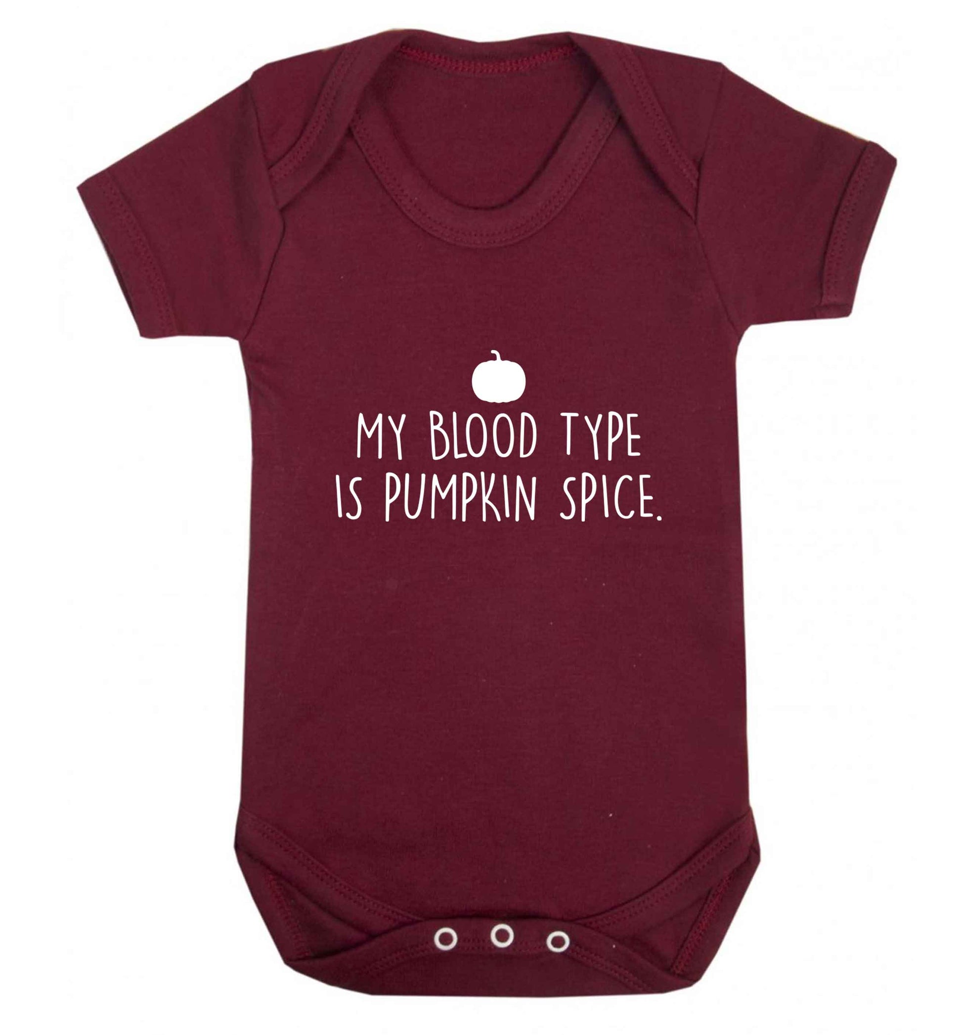 Let Be Pumpkin Spice baby vest maroon 18-24 months