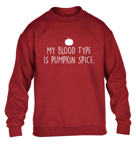 Let Be Pumpkin Spice children's grey sweater 12-13 Years