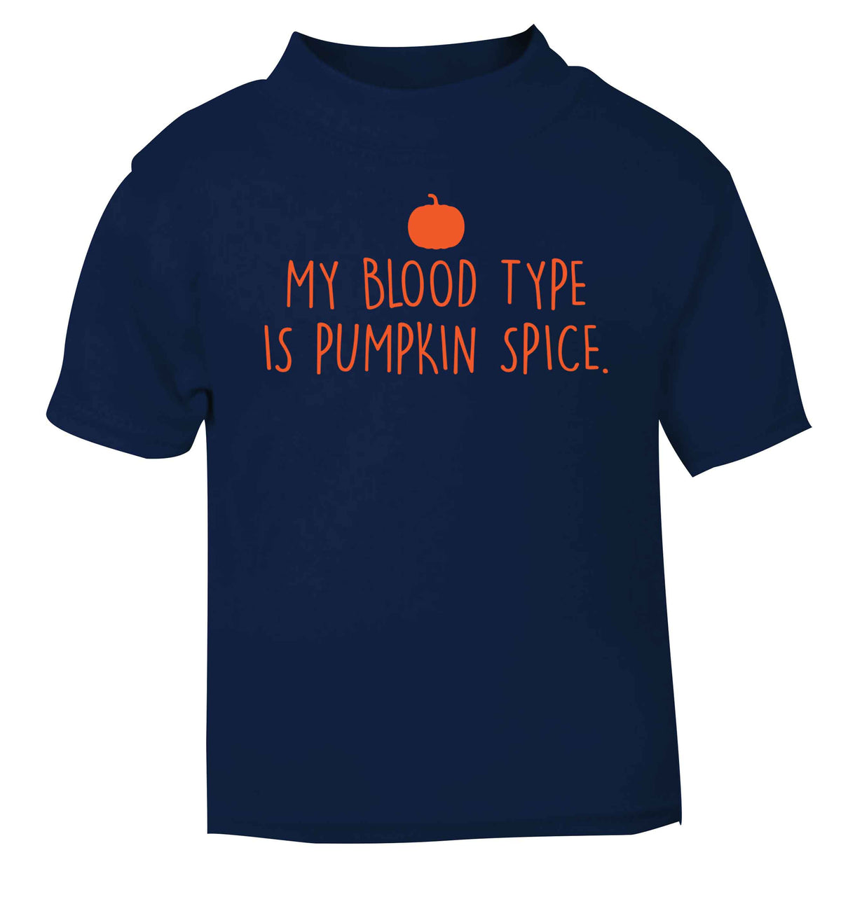 Let Be Pumpkin Spice navy baby toddler Tshirt 2 Years
