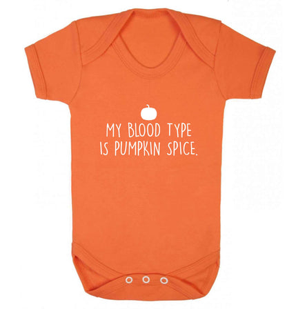 Let Be Pumpkin Spice baby vest orange 18-24 months