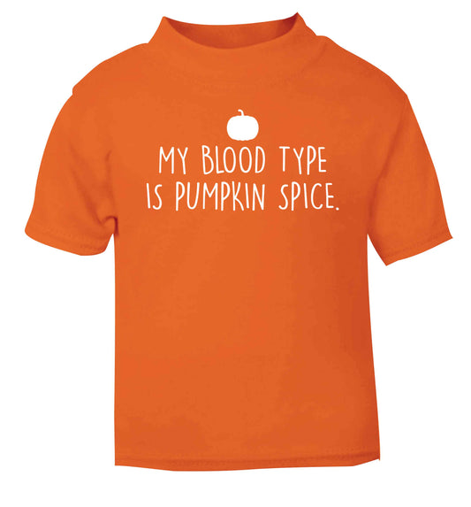 Let Be Pumpkin Spice orange baby toddler Tshirt 2 Years