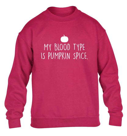 Let Be Pumpkin Spice children's pink sweater 12-13 Years