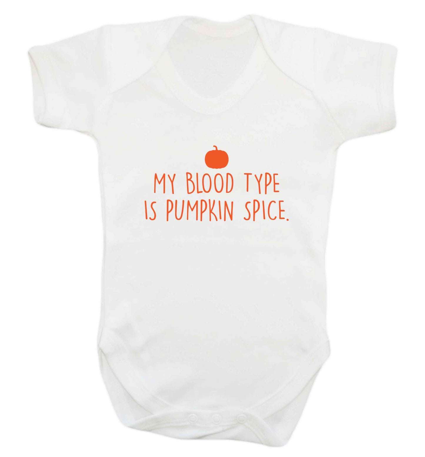 Let Be Pumpkin Spice baby vest white 18-24 months