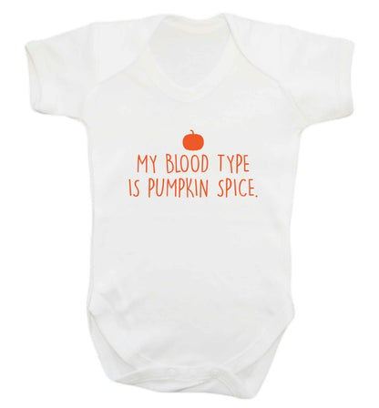 Let Be Pumpkin Spice baby vest white 18-24 months