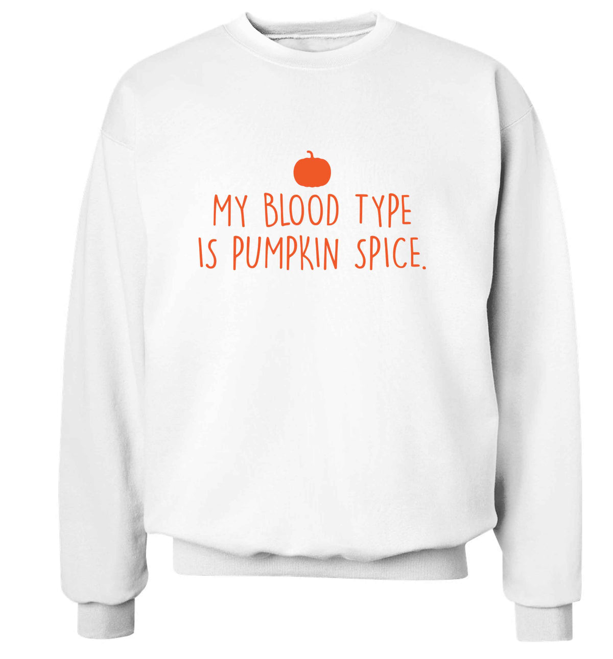 Let Be Pumpkin Spice adult's unisex white sweater 2XL