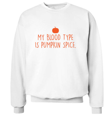 Let Be Pumpkin Spice adult's unisex white sweater 2XL