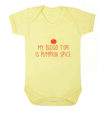 Let Be Pumpkin Spice baby vest pale yellow 18-24 months