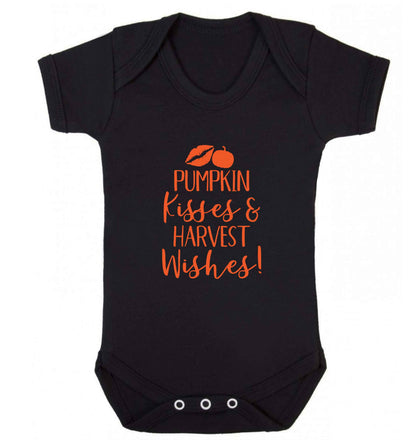 Pumpkin Kisses Harvest baby vest black 18-24 months