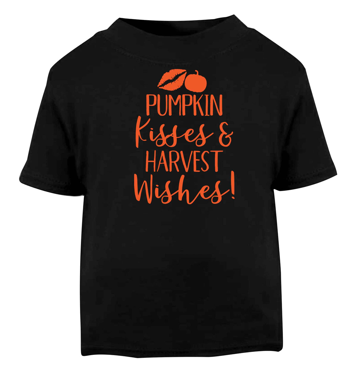 Pumpkin Kisses Harvest Black baby toddler Tshirt 2 years