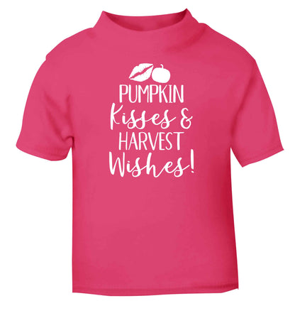 Pumpkin Kisses Harvest pink baby toddler Tshirt 2 Years