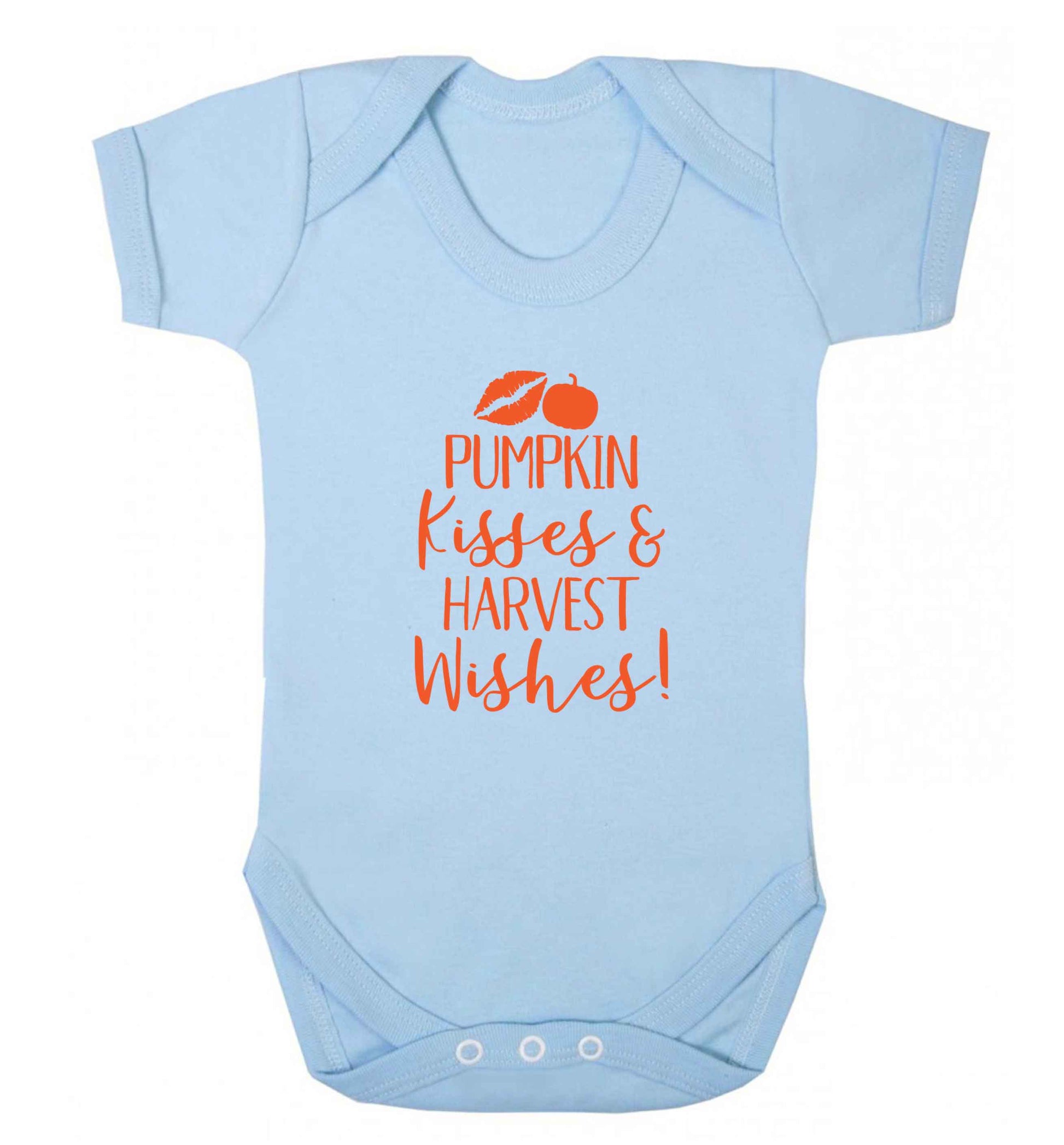 Pumpkin Kisses Harvest baby vest pale blue 18-24 months