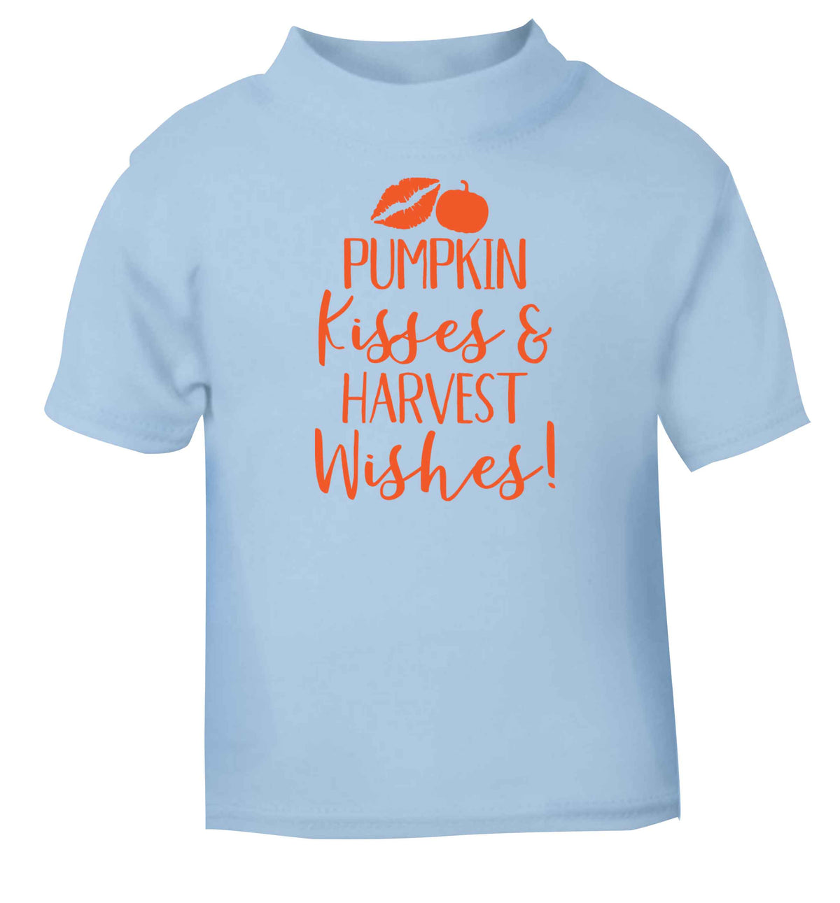 Pumpkin Kisses Harvest light blue baby toddler Tshirt 2 Years