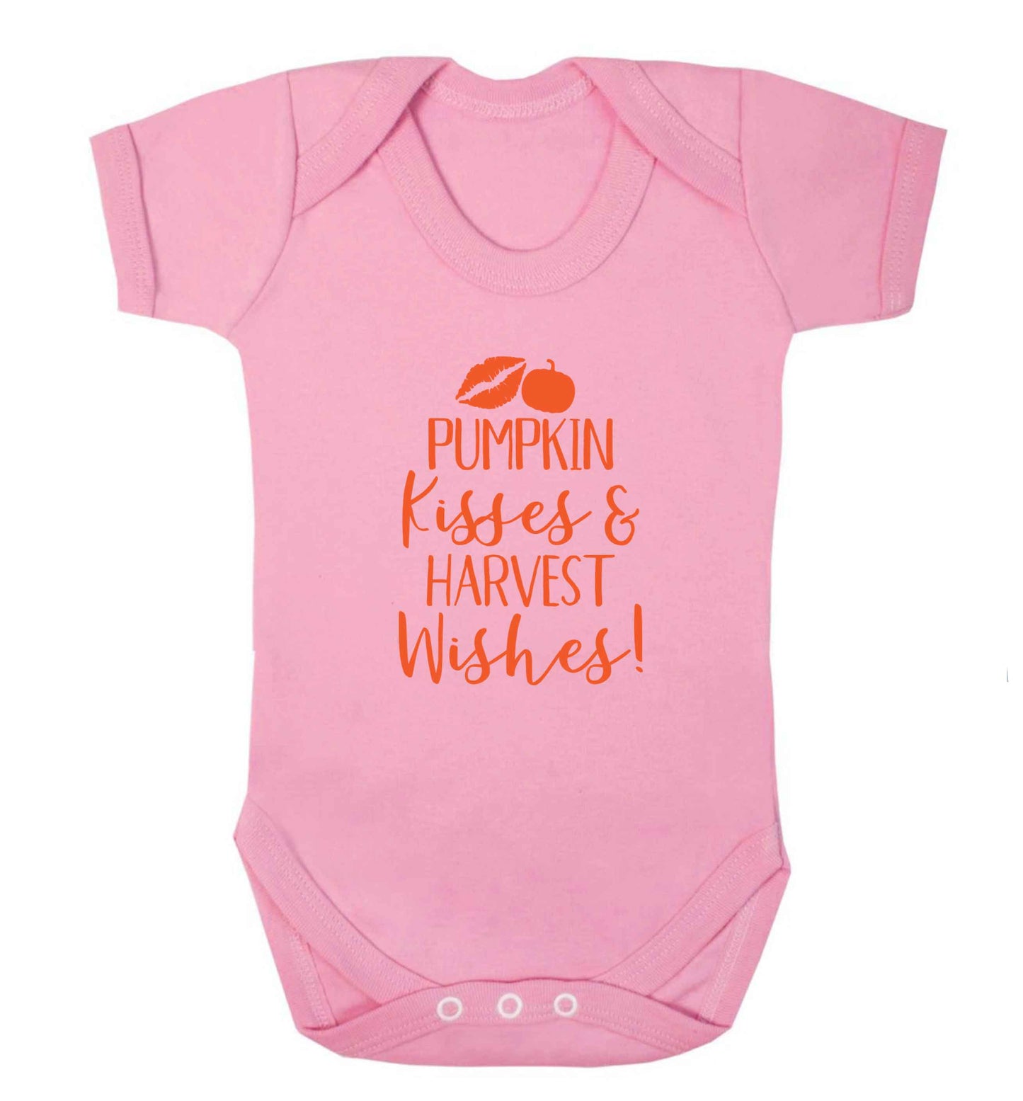 Pumpkin Kisses Harvest baby vest pale pink 18-24 months