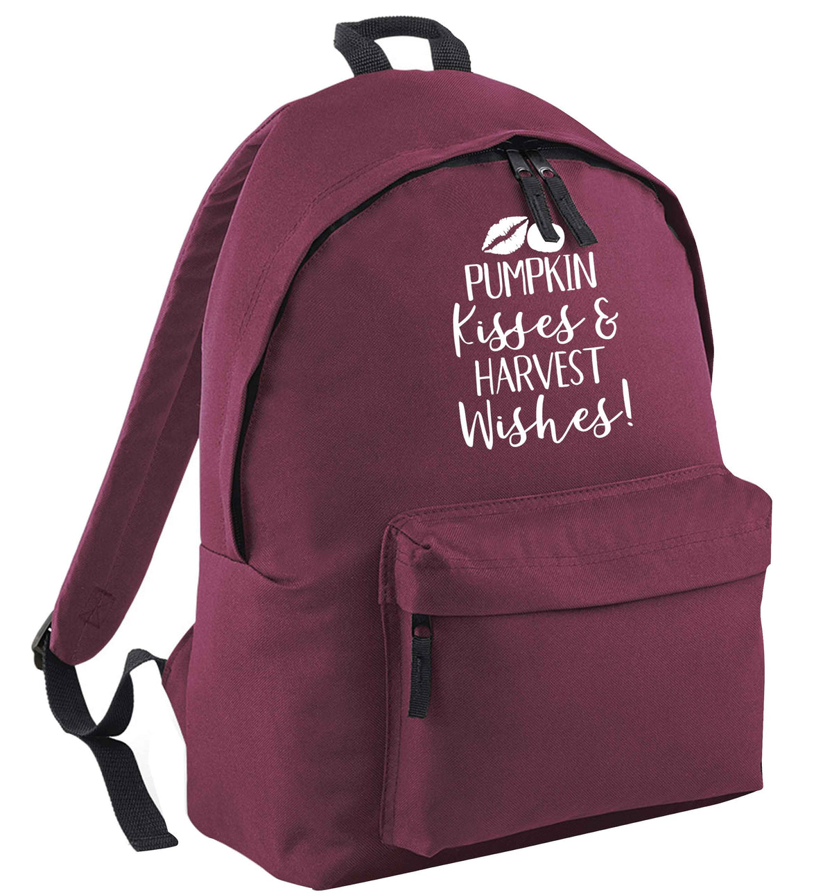 Pumpkin Kisses Harvest maroon adults backpack