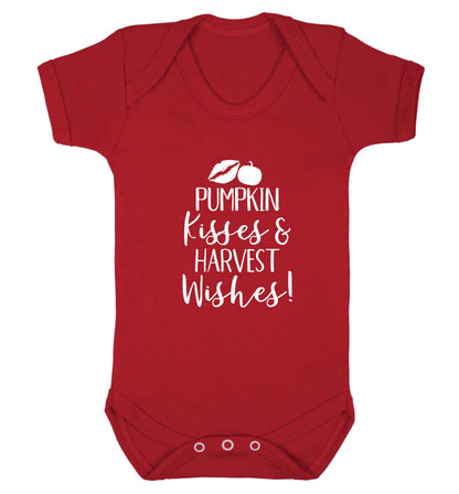 Pumpkin Kisses Harvest baby vest red 18-24 months