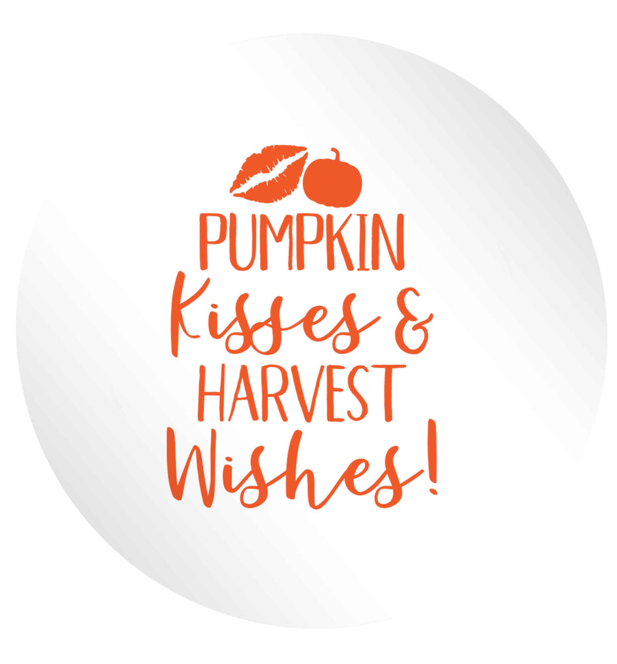 Pumpkin Kisses Harvest 24 @ 45mm matt circle stickers