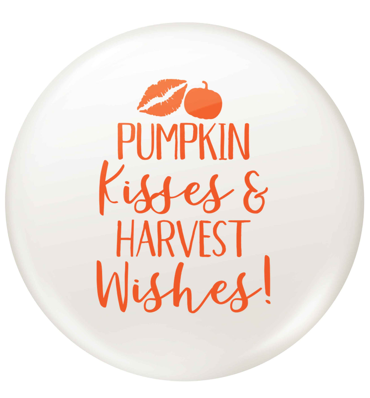 Pumpkin Kisses Harvest small 25mm Pin badge