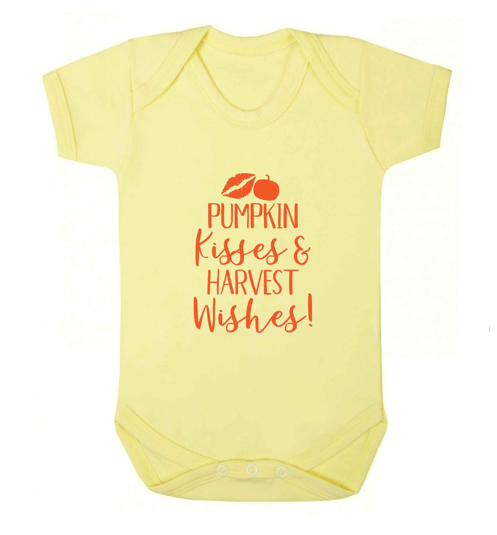 Pumpkin Kisses Harvest baby vest pale yellow 18-24 months