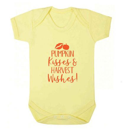 Pumpkin Kisses Harvest baby vest pale yellow 18-24 months