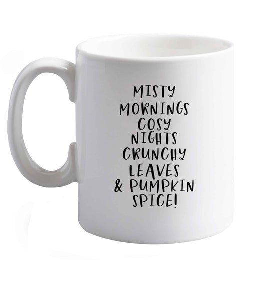 10 oz Favourite Type Pan Pancake ceramic mug right handed