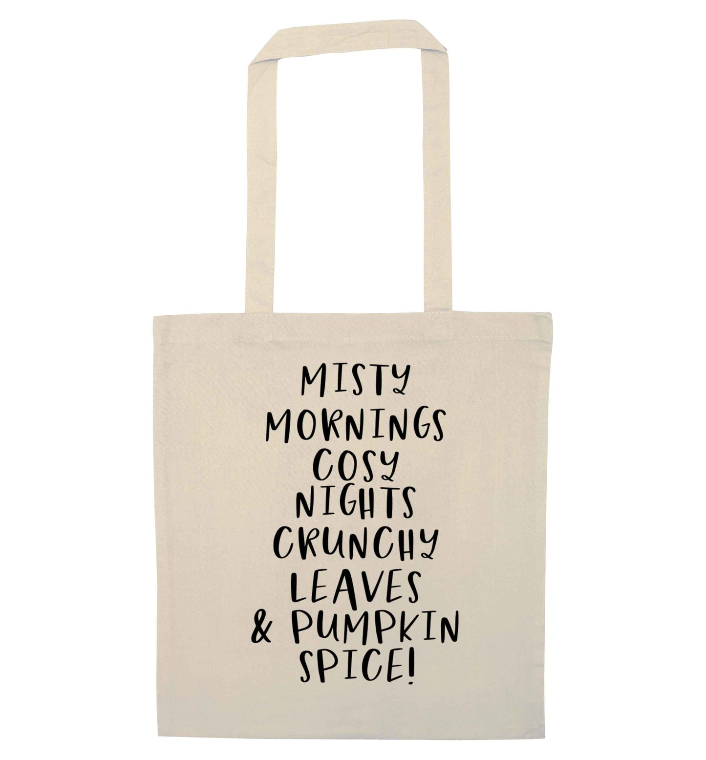 Misty Mornings natural tote bag