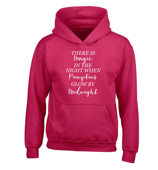 Magic in Night children's pink hoodie 12-13 Years