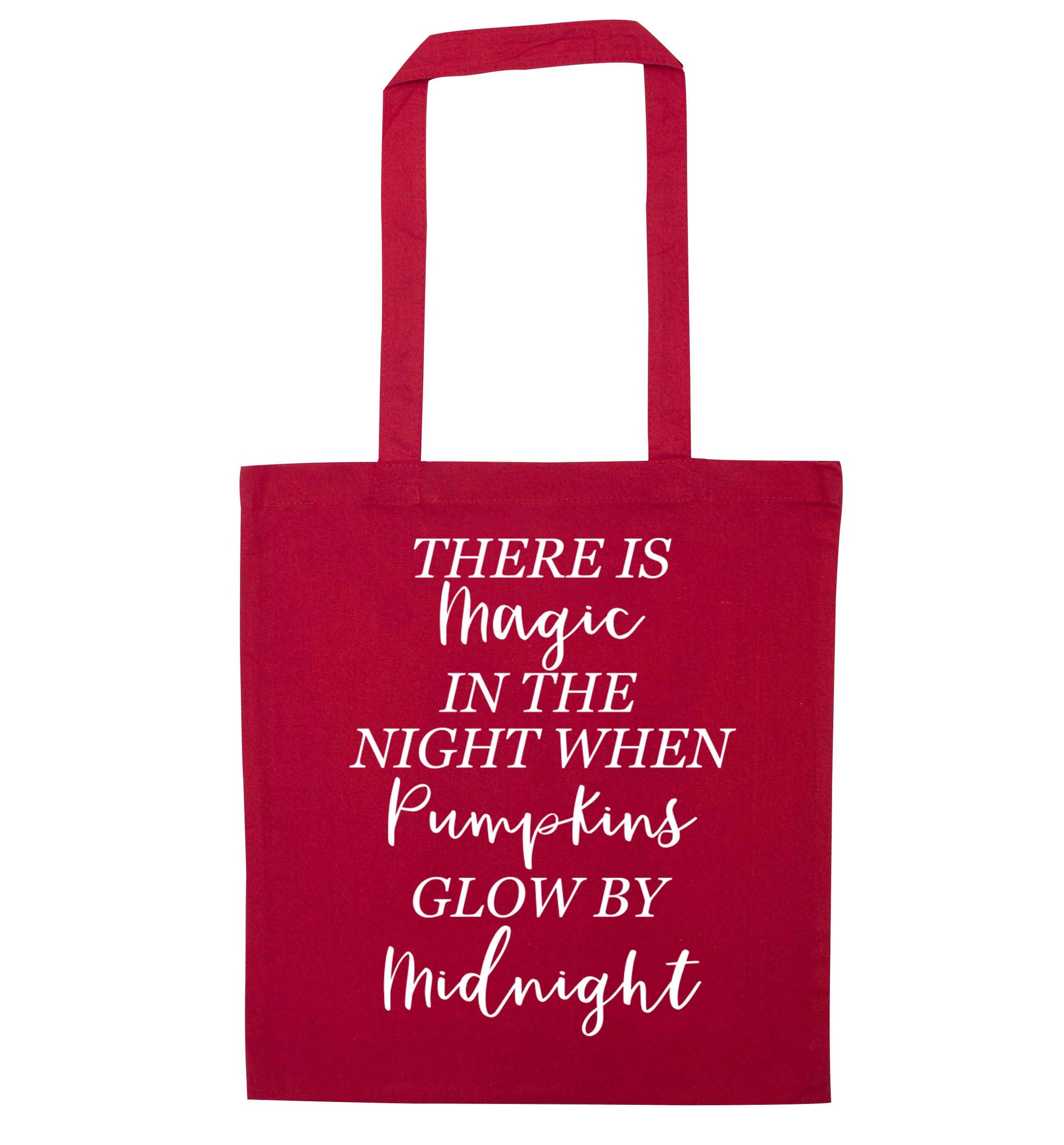 Magic in Night red tote bag