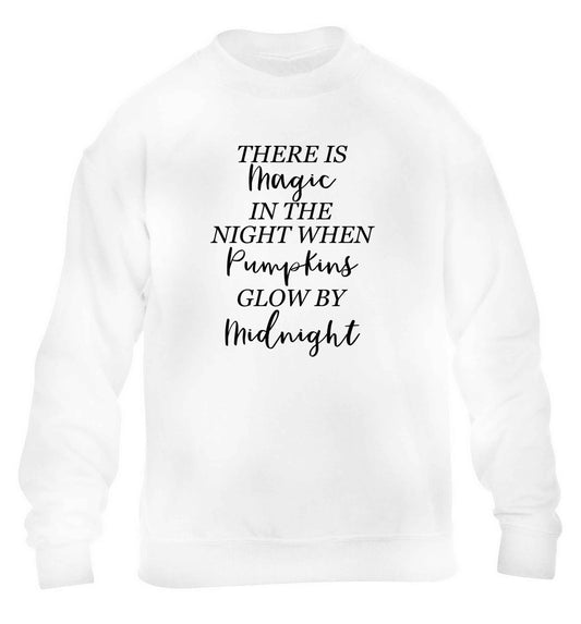 Magic in Night children's white sweater 12-13 Years