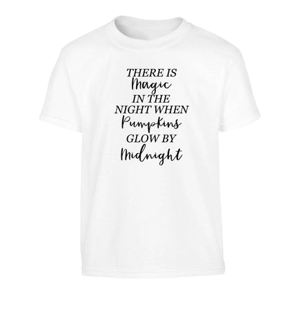 Magic in Night Children's white Tshirt 12-13 Years