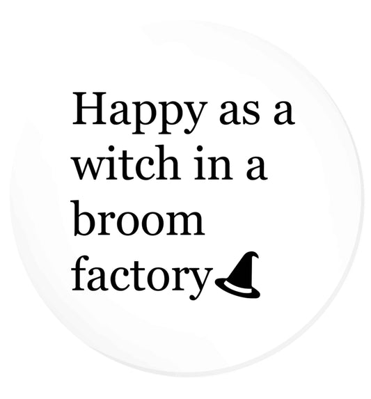 Happy as a witch in a broom factory | Magnet
