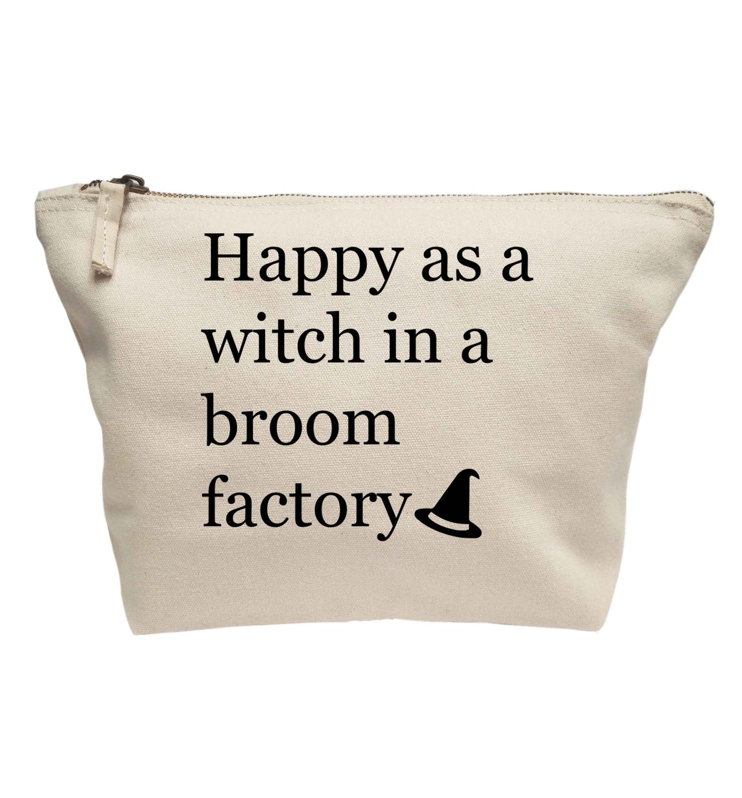 Happy as a witch in a broom factory | makeup / wash bag