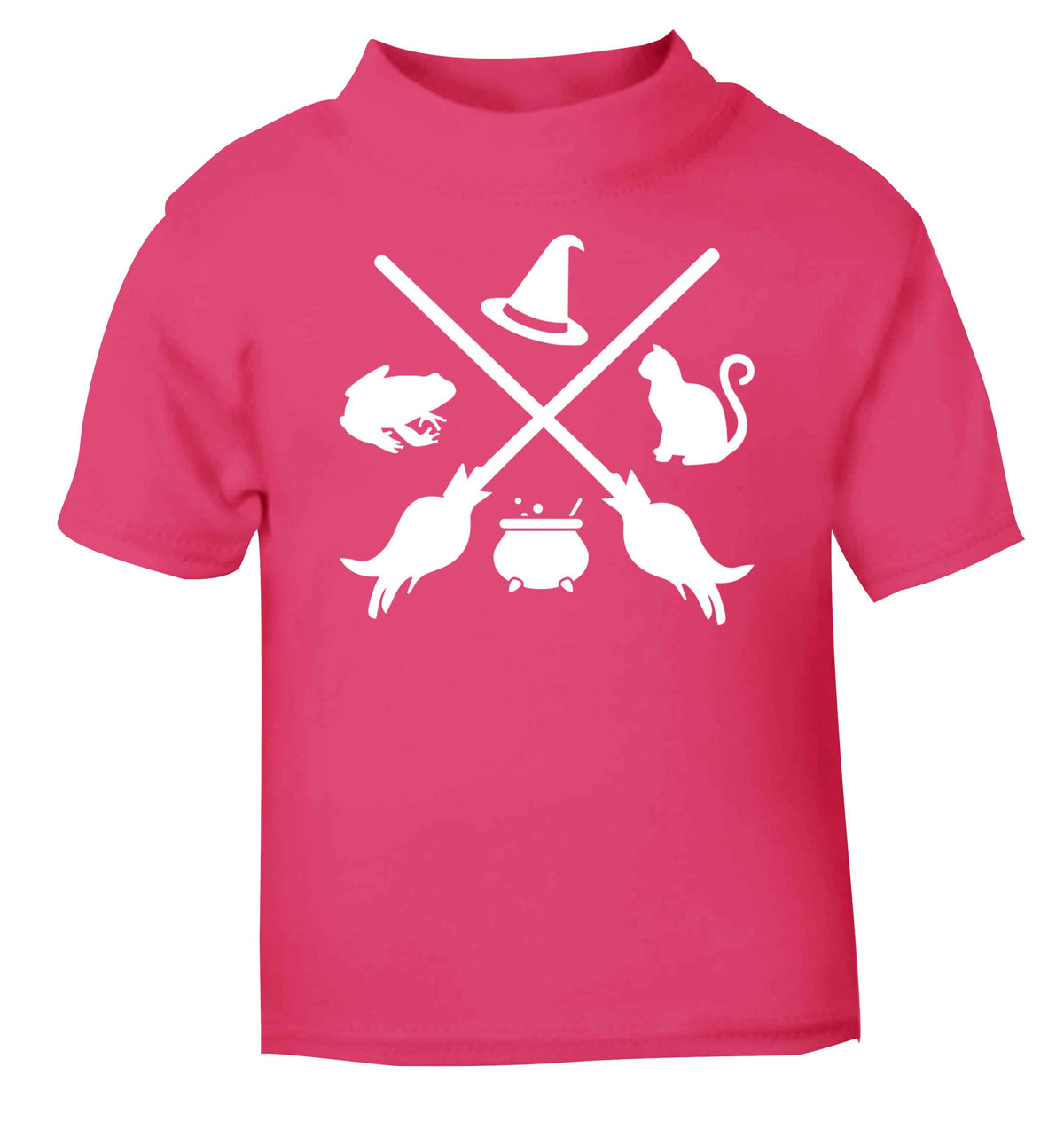 Witch symbol pink baby toddler Tshirt 2 Years