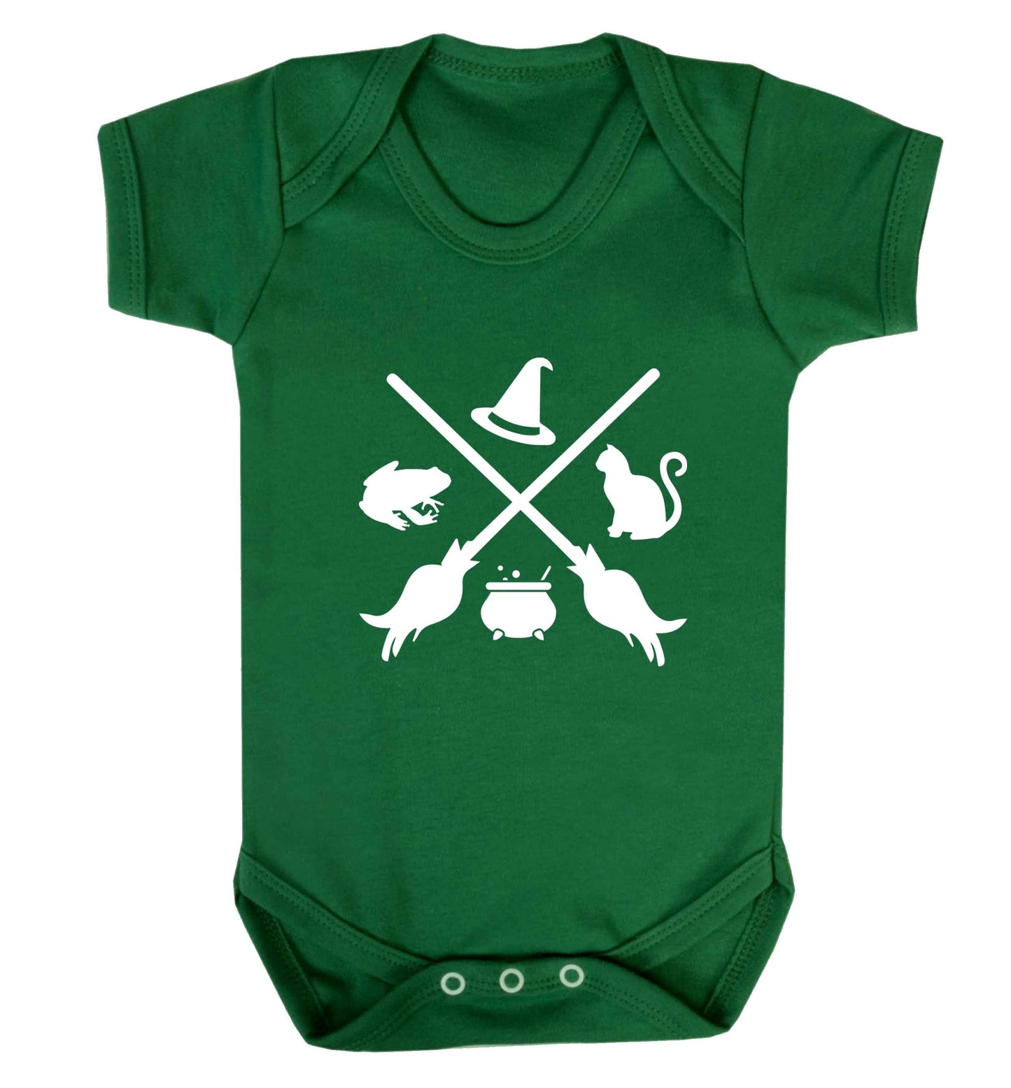 Witch symbol baby vest green 18-24 months