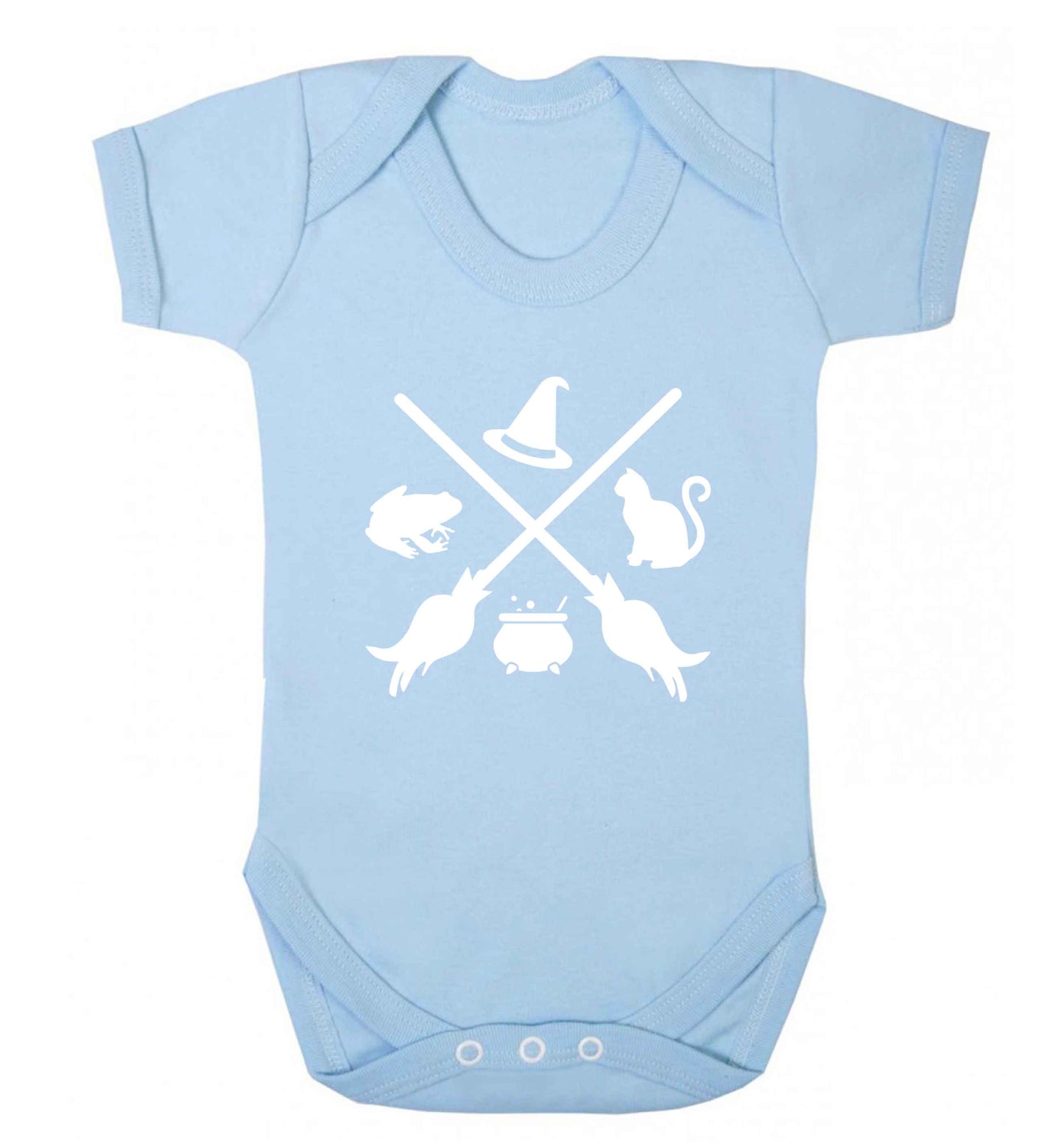 Witch symbol baby vest pale blue 18-24 months